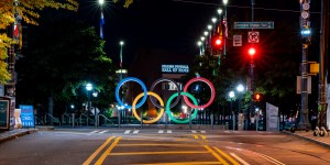 Olympic Rings   The Spectacular at Centennial Park Atlanta 4562